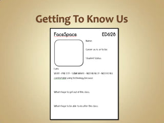 Getting To Know Us