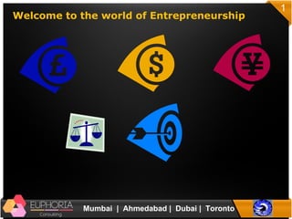 1
Mumbai | Ahmedabad | Dubai | Toronto
Welcome to the world of Entrepreneurship
 