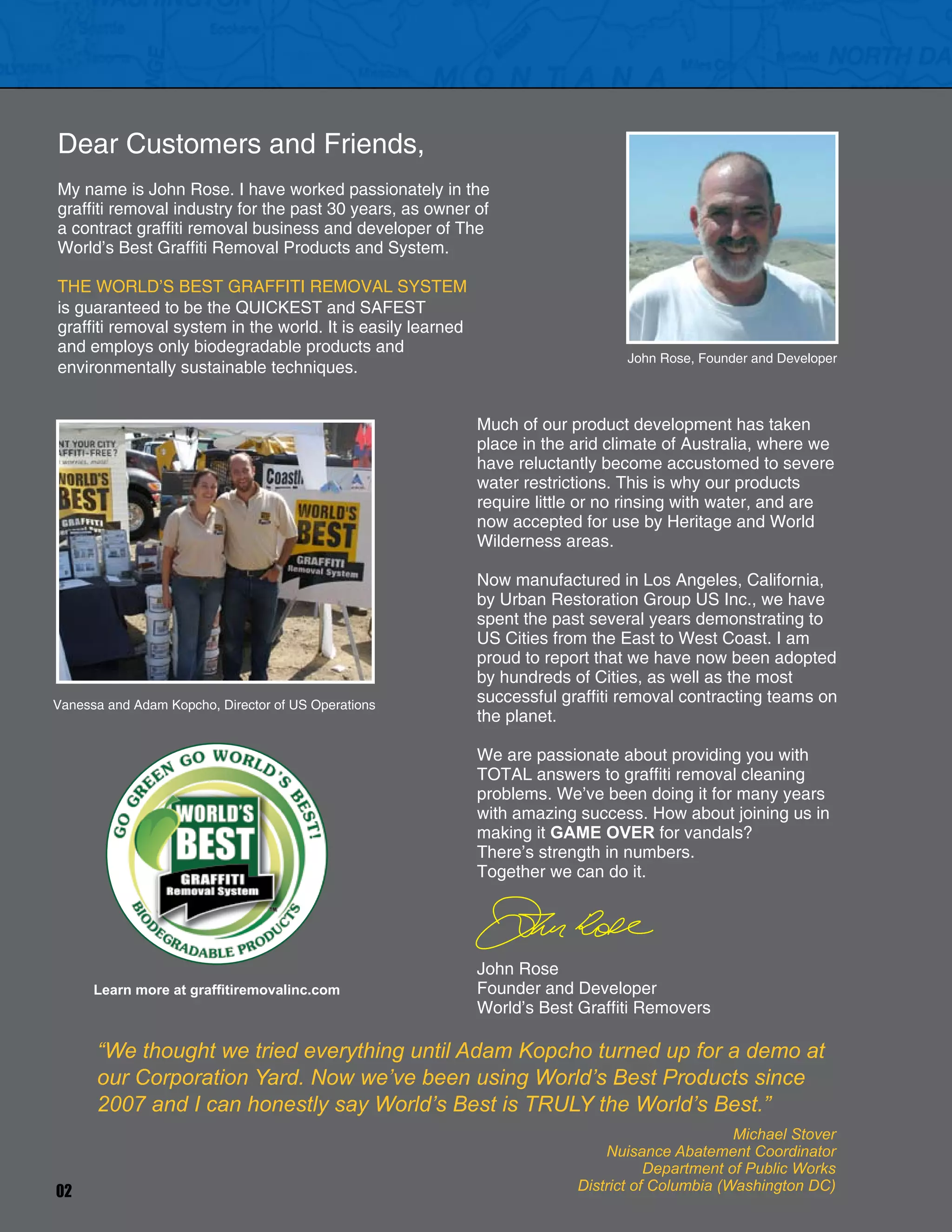 2014 World's Best Graffiti Removal Catalog PDF