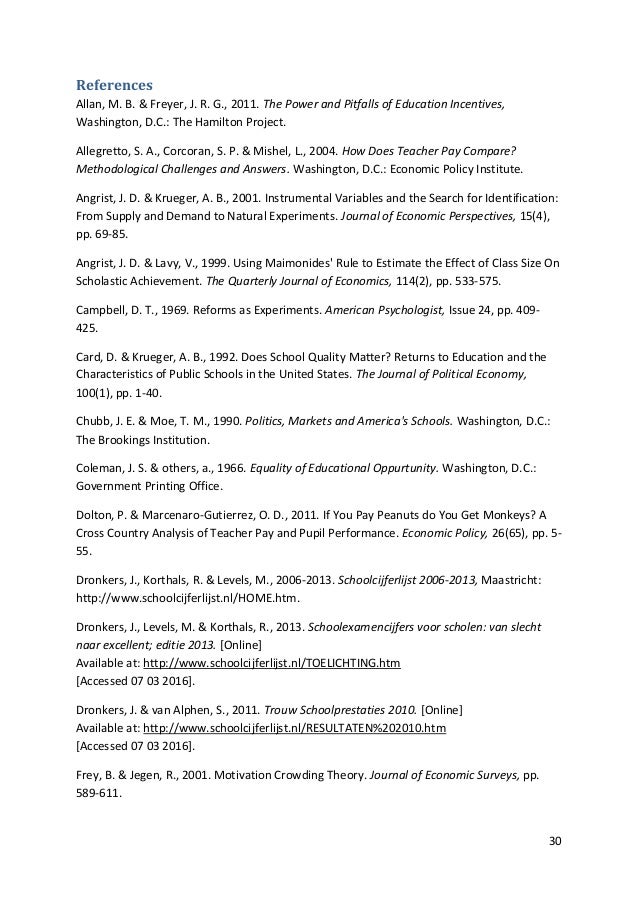 Pay for dissertation variables