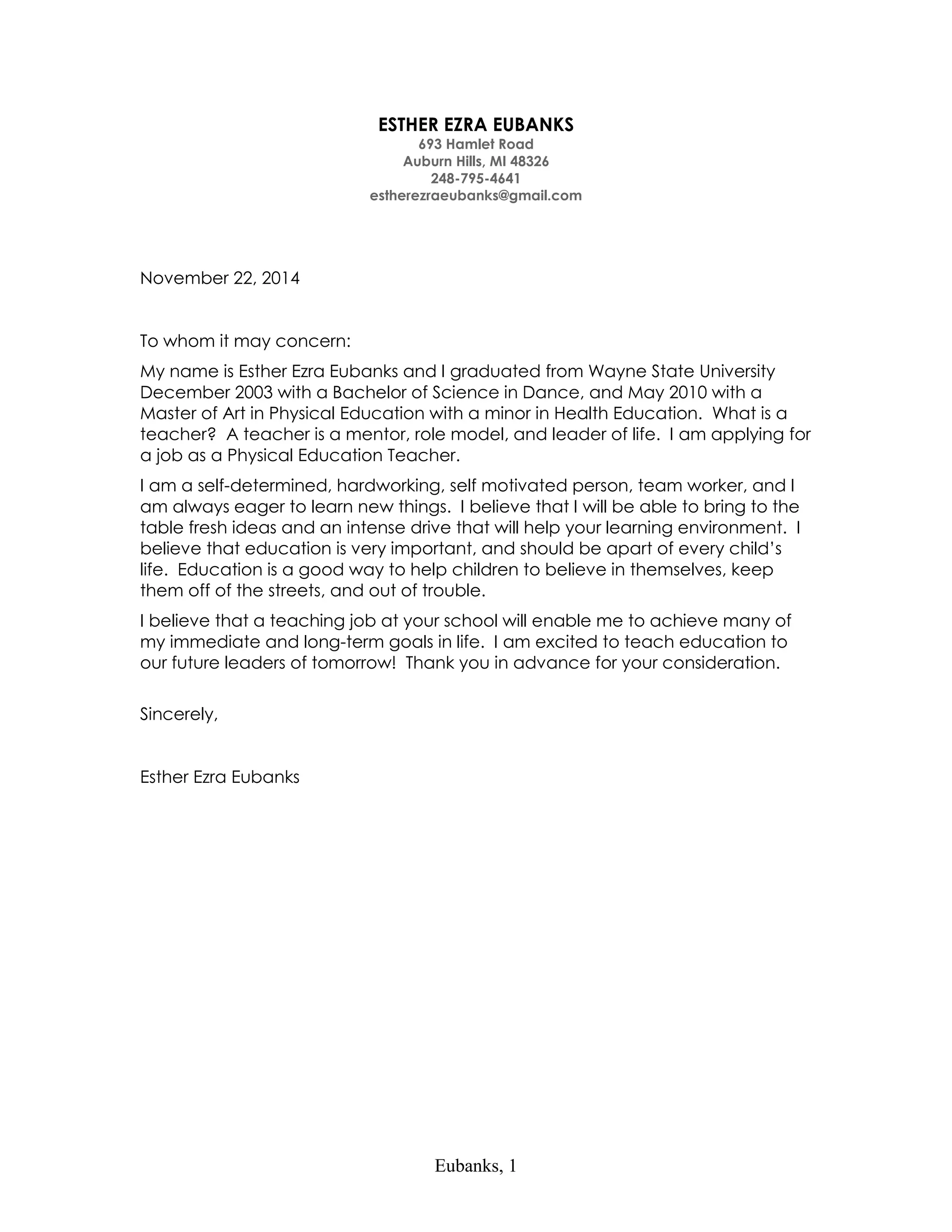 Resumeestherezraeubanks2014 PDF resumeestherezraeubanks2014-pdf