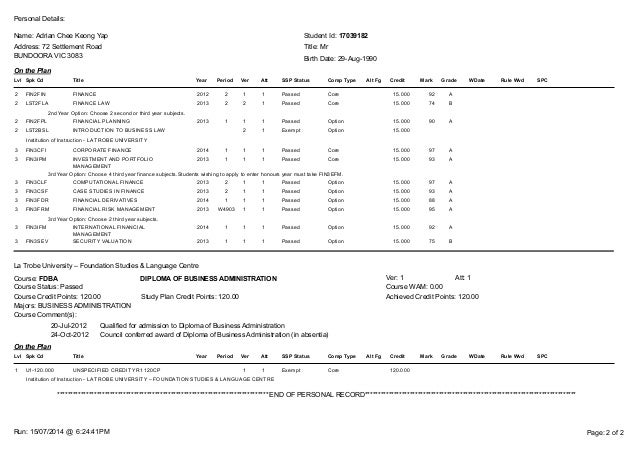 Degree result
