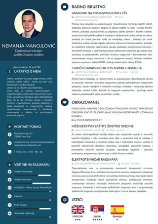 CV Nemanja Manojlovic