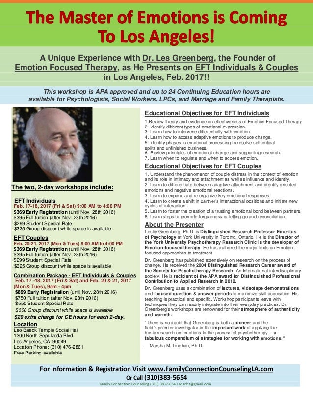 flyer eft greenberg emtional regualtion psychotherapy group flyers