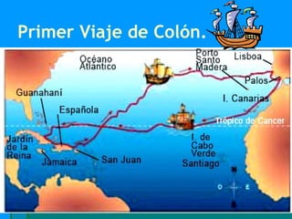 Primer Viaje de Colón.
 