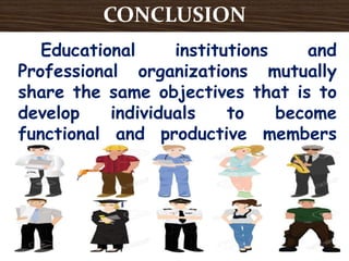 Educational Institution: concept of Professional Organization | PPTX