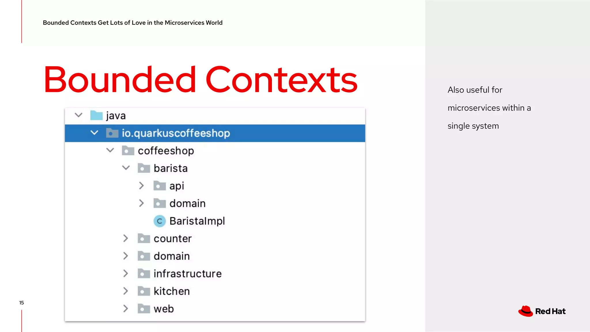 CONFIDENTIAL designator V0000000 Bounded Contexts Bounded Contexts Get Lots of Love in the Microservices World 15 Also useful for microservices within a single system 