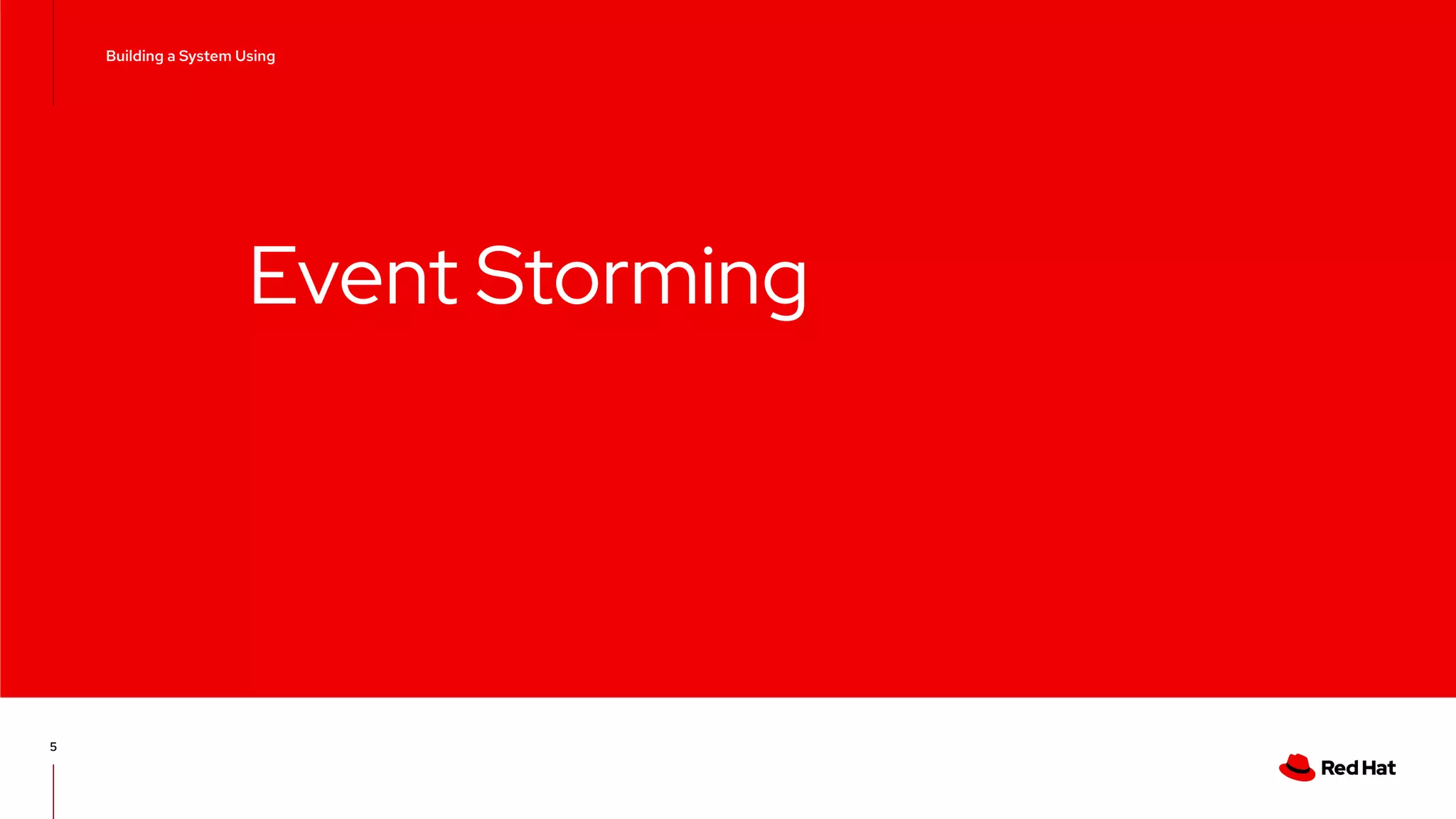 CONFIDENTIAL designator V0000000 Event Storming 5 Building a System Using 