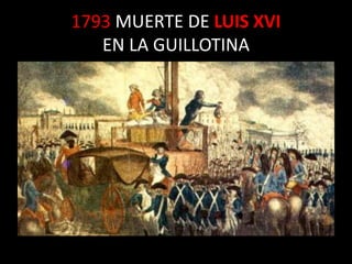 1793 MUERTE DE LUIS XVI
EN LA GUILLOTINA
 