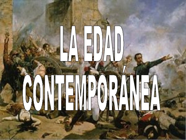 Resultado de imagen para edad contemporanea