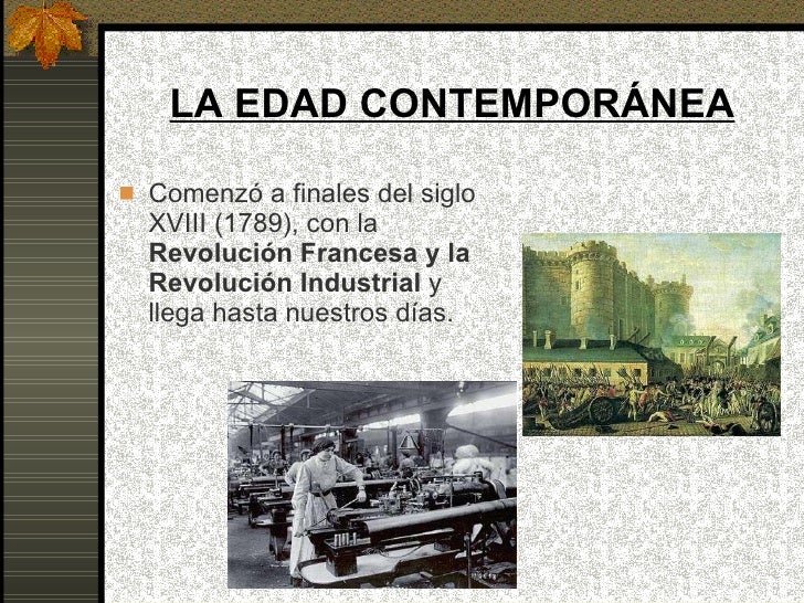 Edad contemporánea