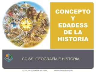 CONCEPTO 
Y 
EDADESS 
DE LA 
HISTORIA 
CC.SS. GEOGRAFÍA E HISTORIA 
CC.SS. GEOGRAFÍA E HISTORIA Alfonso Espejo Rodríguez 
 