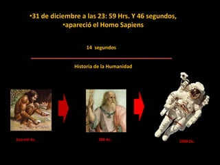 12 de diciembre, surgieron losprimeros dinosaurios15 de diciembre, surgieron losprimeros mamíferos26 de diciembre, desaparecieron losdinosaurios