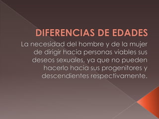 Edades diferentes. paola yahid