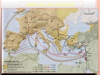 MAPA DE LAS CRUZADAS.
 
