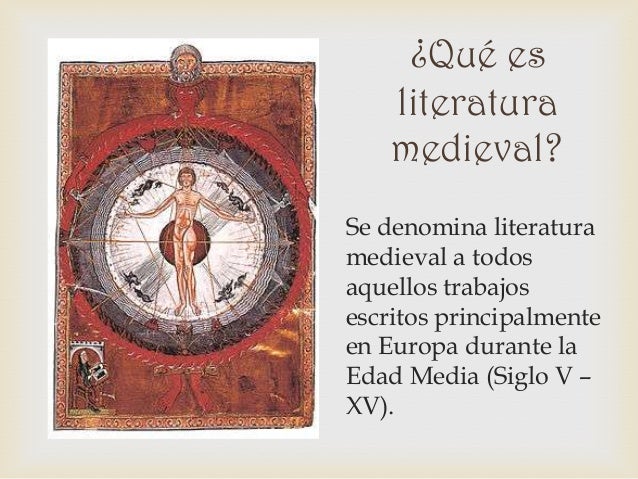 Edad media literatura medieval