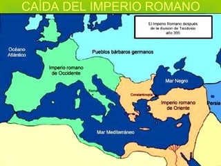 CAÍDA DEL IMPERIO ROMANO 