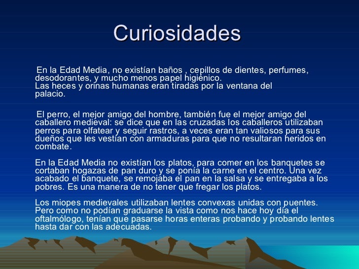 Edad media miguel