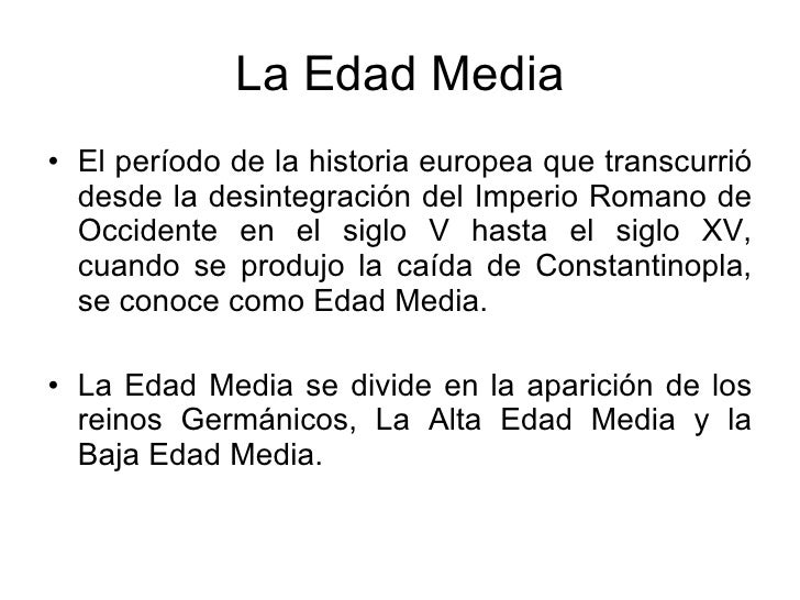 Edad media ppt