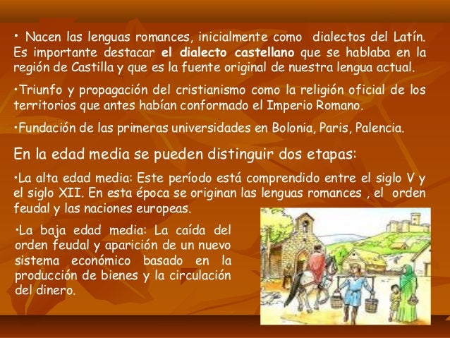 Edad media y renacimiento y barroco