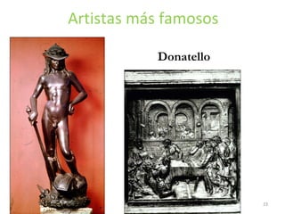 Artistas más famosos Donatello 