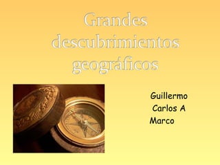 Guillermo
Carlos A
Marco
 