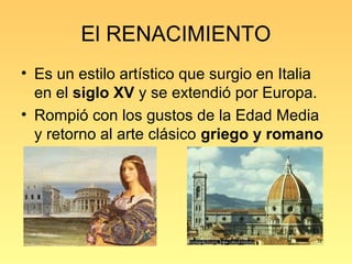 Pintura Renacentista




• Los grandes pintores como Miguel
  Angel, Botticelli, Leonardo Da Vinci,
  Rafael representaron...