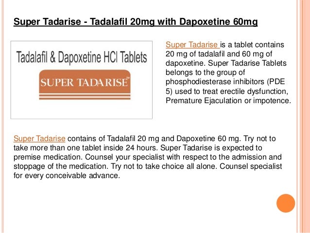 Tadalafil 20mg dapoxetine 60mg products