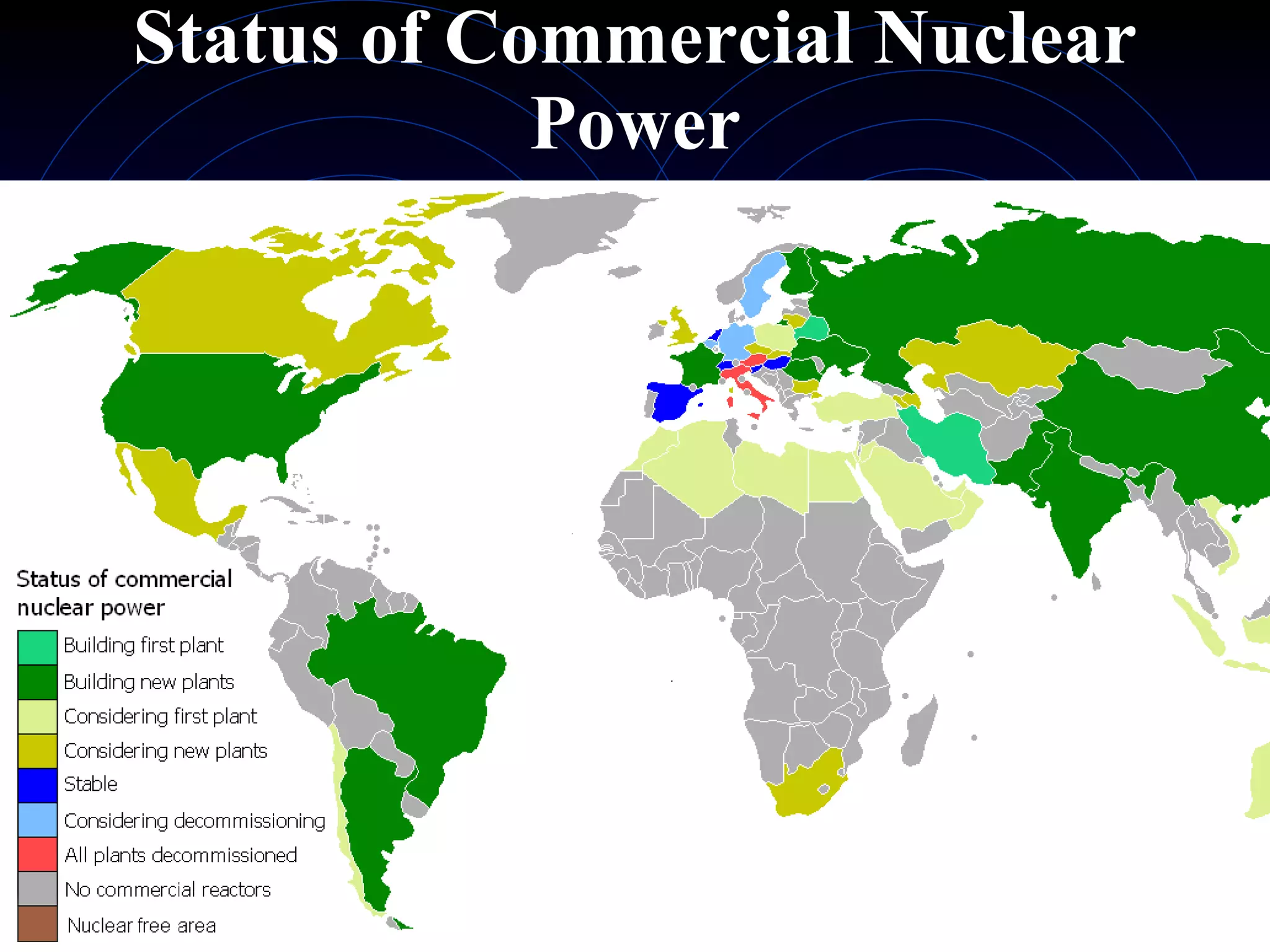 Status of Commercial Nuclear Power 