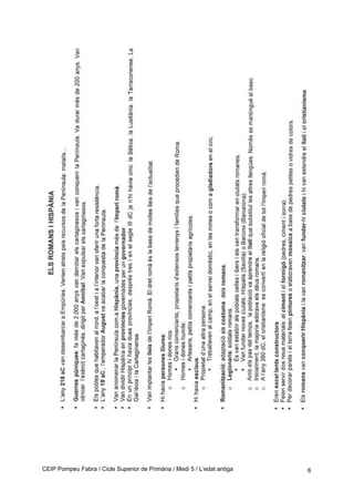 CEIP Pompeu Fabra / Cicle Superior de Primària / Medi 5 / L’edat antiga 6
 