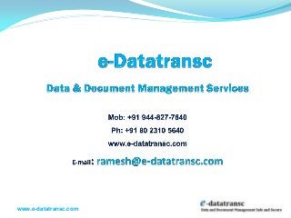 www.e-datatransc.com
 
