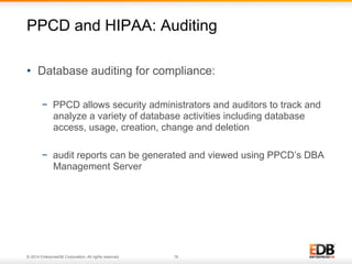 Achieving HIPAA Compliance with Postgres Plus Cloud Database | PDF