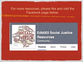 For more resources, please like and visit the
Facebook page below.
 