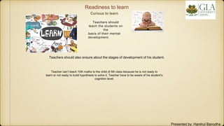 Piaget's theory of readiness to learn mathematics clearance