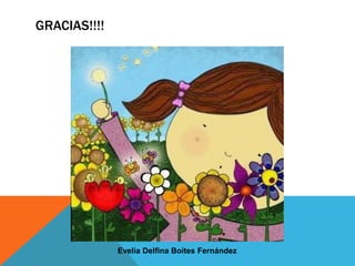 GRACIAS!!!!
Evelia Delfina Boites Fernández
 