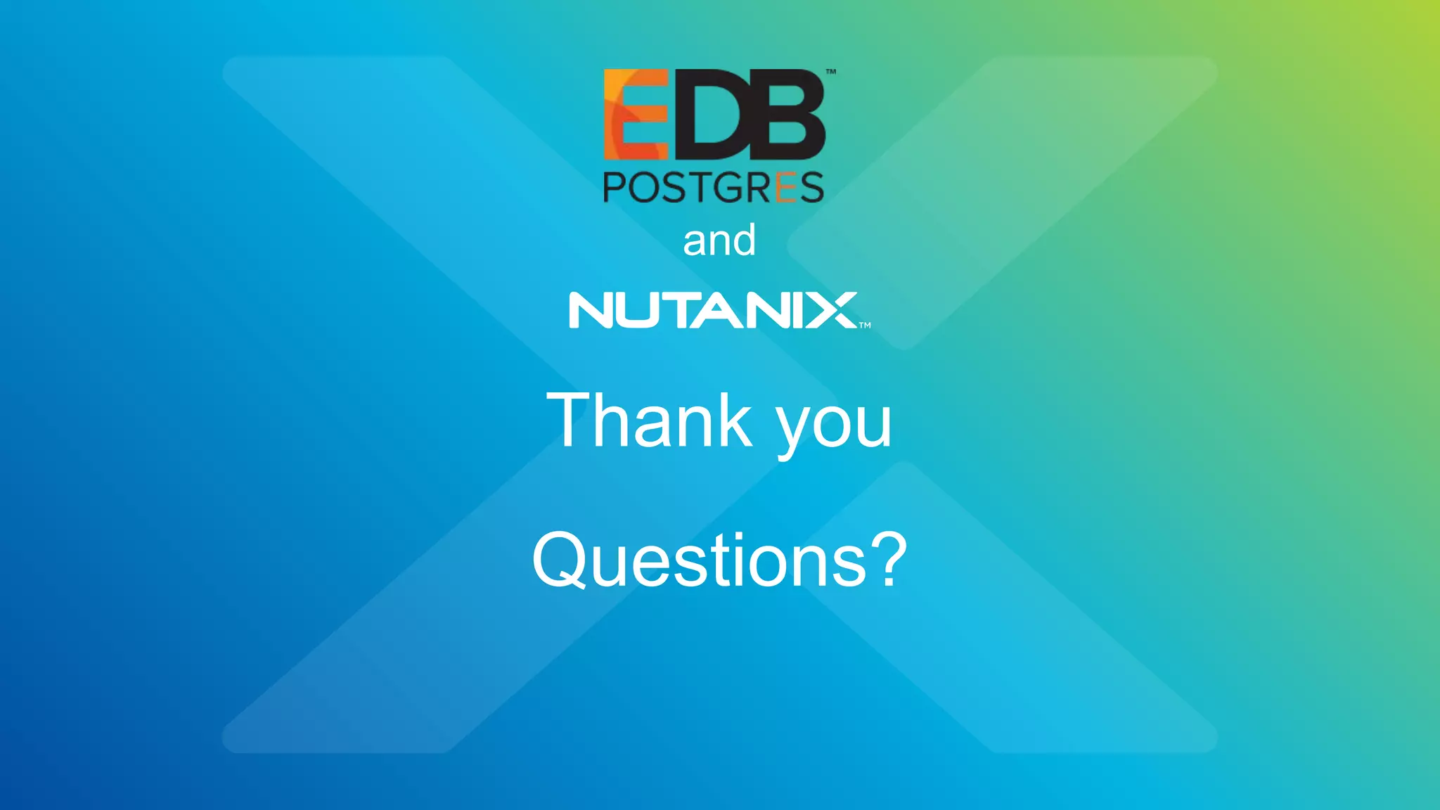 Thank you
Questions?
and
 