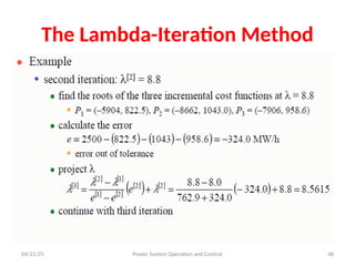Economic dispatch control ppt in unit 4 | PPT