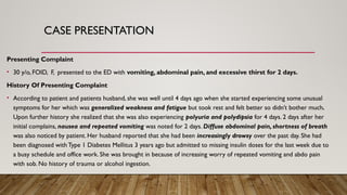 Comprehensive Emergency Medicine Case Study: Diabetic Ketoacidosis (DKA ...