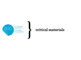 critical materials
 