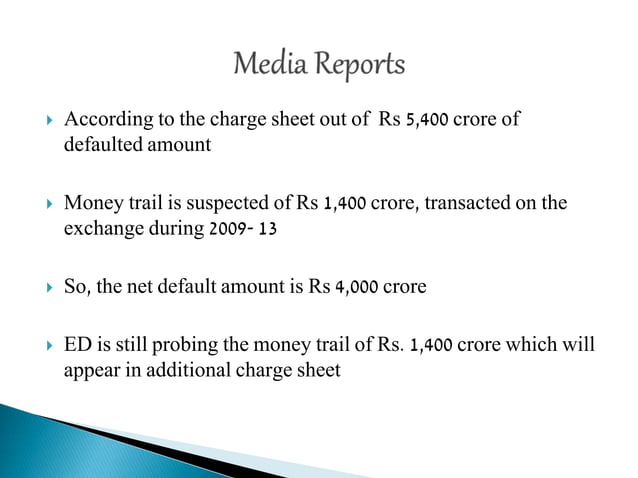 ED Charge Sheet In NSEL Crisis Case | PPT