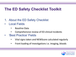 Ed's Checklist.pdf ED Safety Checklist Masterclass Presentation | PPTX