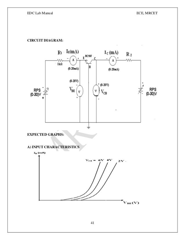 Electronic Devices and Circuits Manual