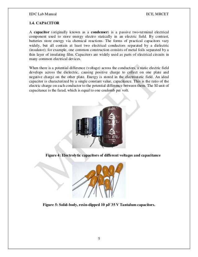 Electronic Devices and Circuits Manual