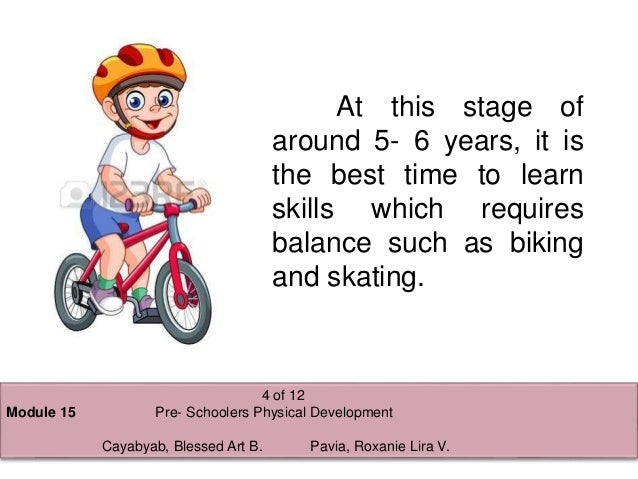Pre Schooler S Physical Development Pre Schooler S Physical Development