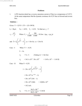 Edc unit 1 | PDF