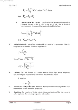 Edc unit 2 | PDF