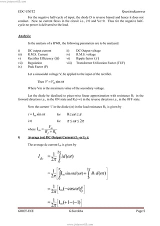 Edc unit 2 | PDF