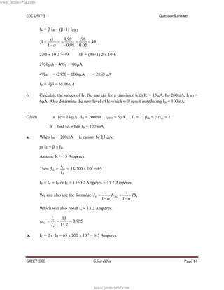 Edc unit 3 | PDF