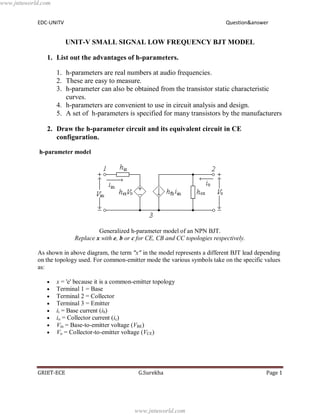 Edc unit 5 | PDF