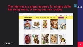 10
The Internet is a great resource for simple skills
like tying knots, or trying out new recipes
 